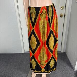 Vintage 60s 70s Geno California Women's Skirt Floral Mod Polyester Floral DD13